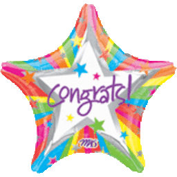 Rainbow Congrats 18″ Balloon