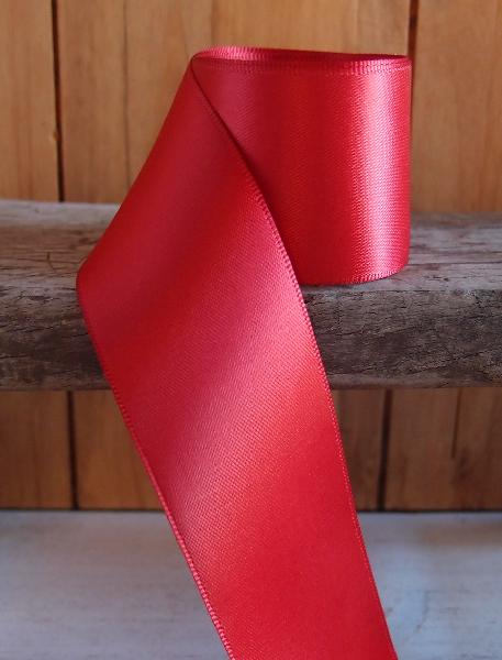 1.5" x 25 Yards Red Satin Ribbon by Harvest Import from Instaballoons