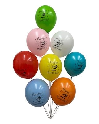 12" Happy Birthday (12 Bags of 8ct-10ct) - Winntex