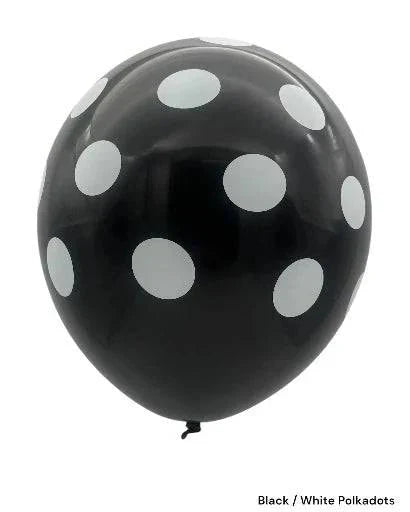 12" Polka Dots (12 packs/8ct) - Winntex