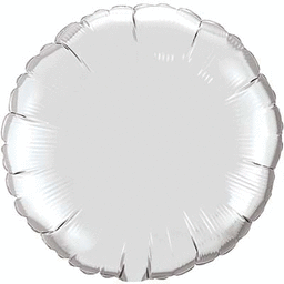Silver Circle 36″ Balloon