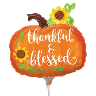 14" Thankful & Blessed Pumpkin (10ct) - Anagram