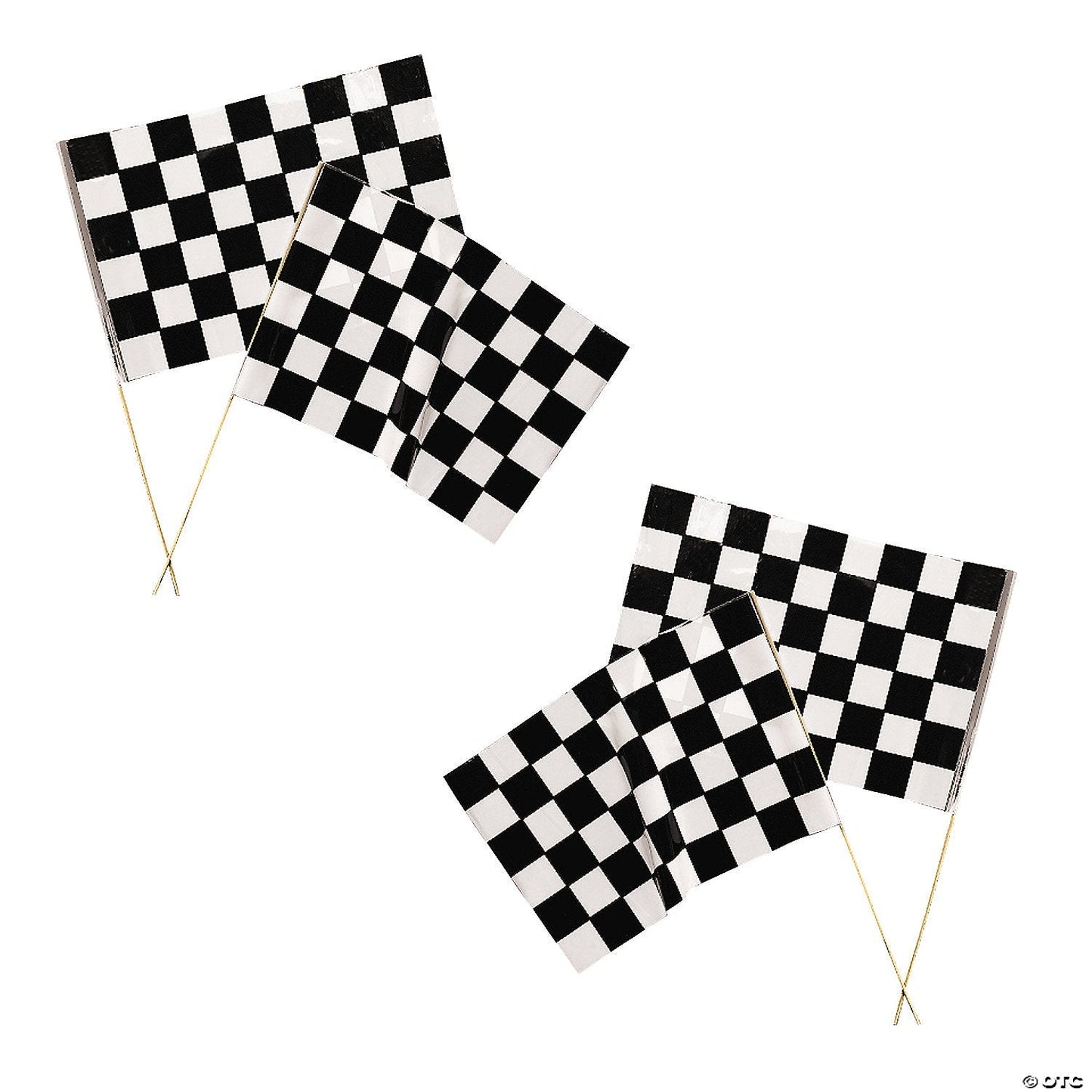 16x11 B&W Checkered Flags 16″ by Fun Express from Instaballoons