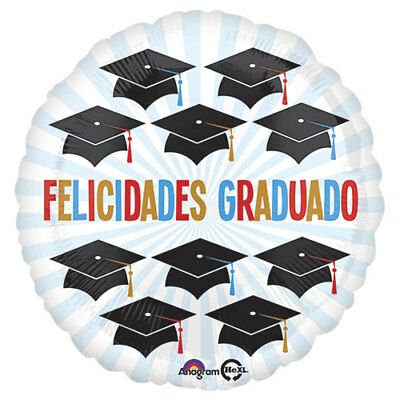17" Felicidades Graduado - Caps - Anagram