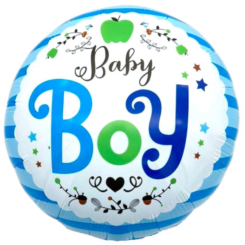 18" Baby Boy - Ditsy Floral (50ct) - Party America