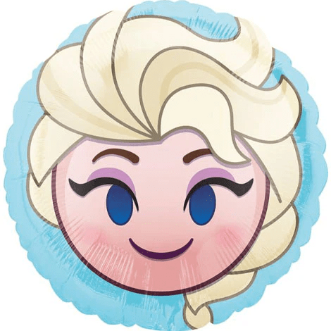 18" Foil Balloon - Frozen Elsa Emoji - Anagram