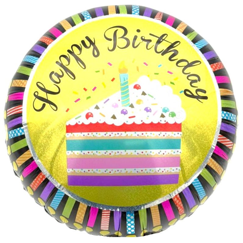 18" Happy Birthday - Cake Slice (20ct) - Party America