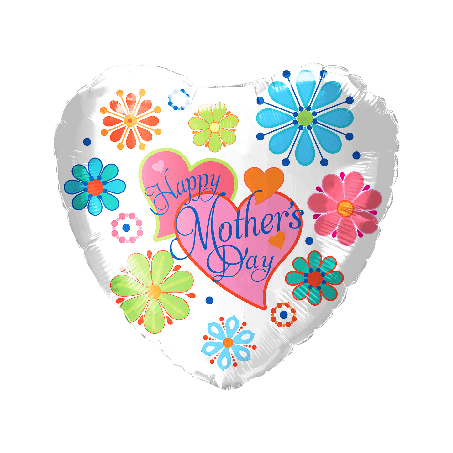 18" Happy Mother's Day Two Heart (50ct) - Party America
