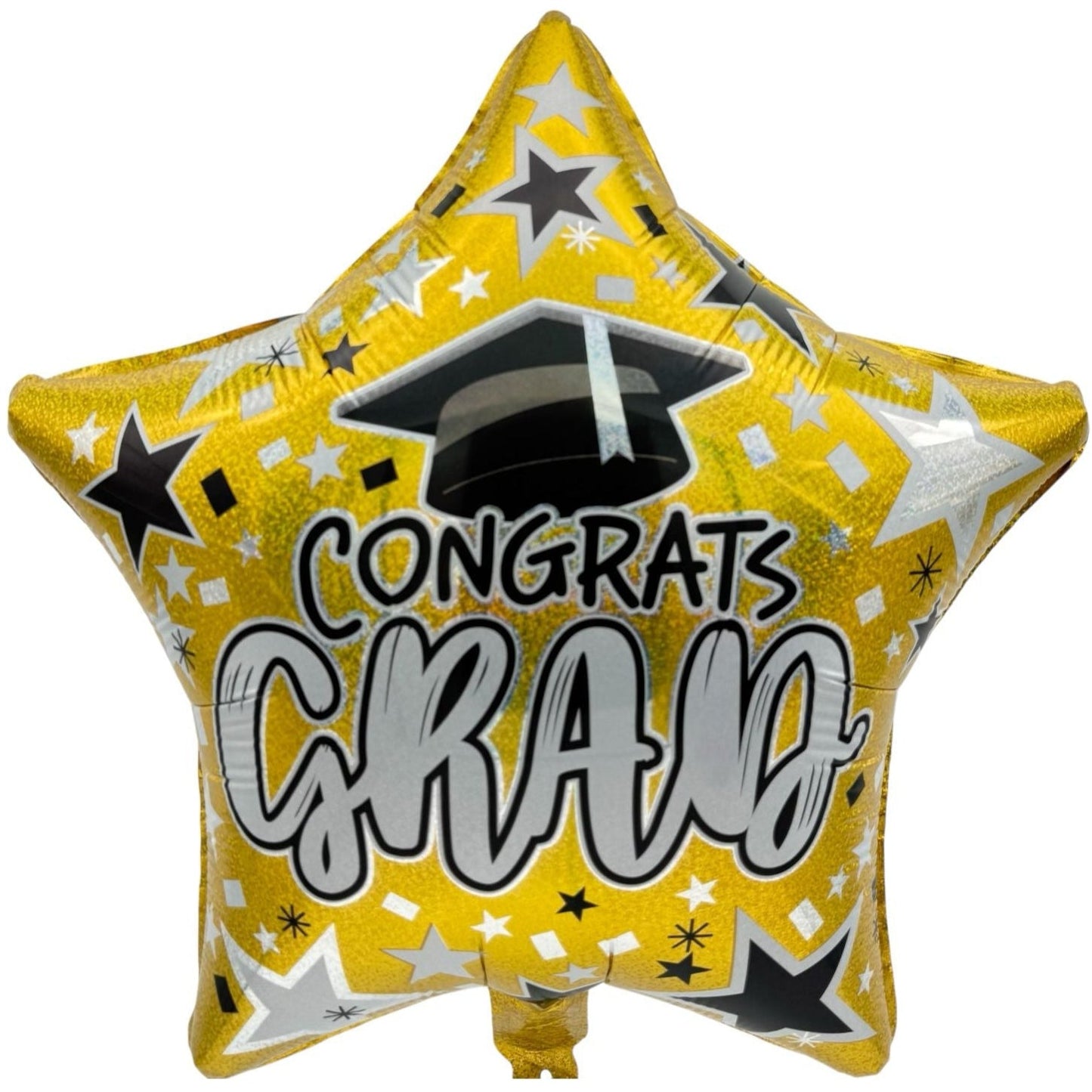 18" Holographic Graduation Gold Star (50ct) - Party America
