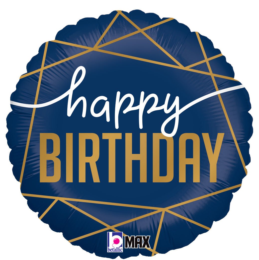 18" Navy Birthday - Betallic
