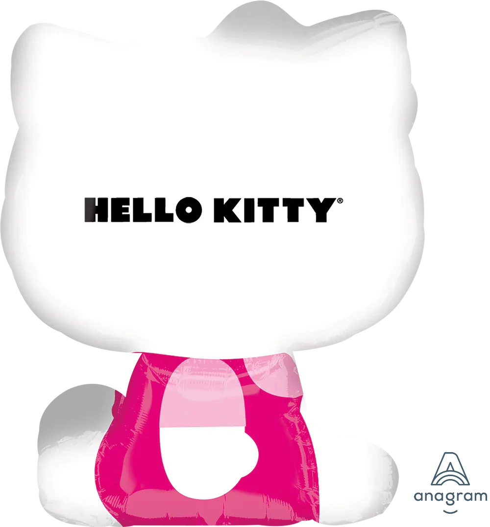 Hello Kitty® Shape (Side Pose) 27" Mylar Foil Balloon