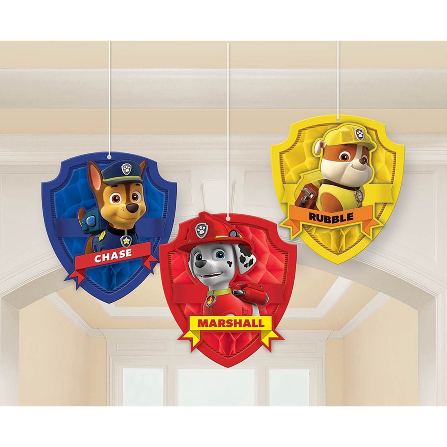 Honeycomb Decorations - Paw patrol (3ct) - Amscan