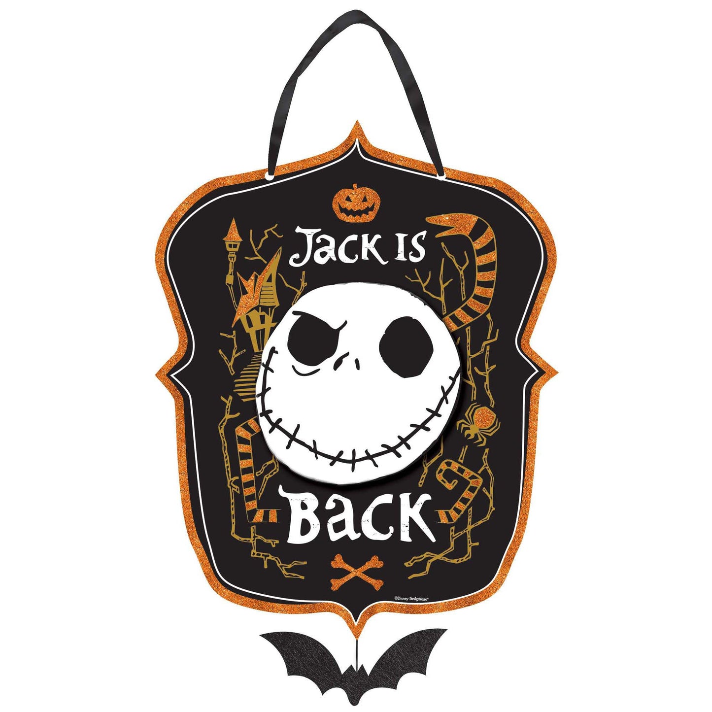 �Disney Tim Burton's Nightmare Before Christmas Jack is Back Hanging Sign