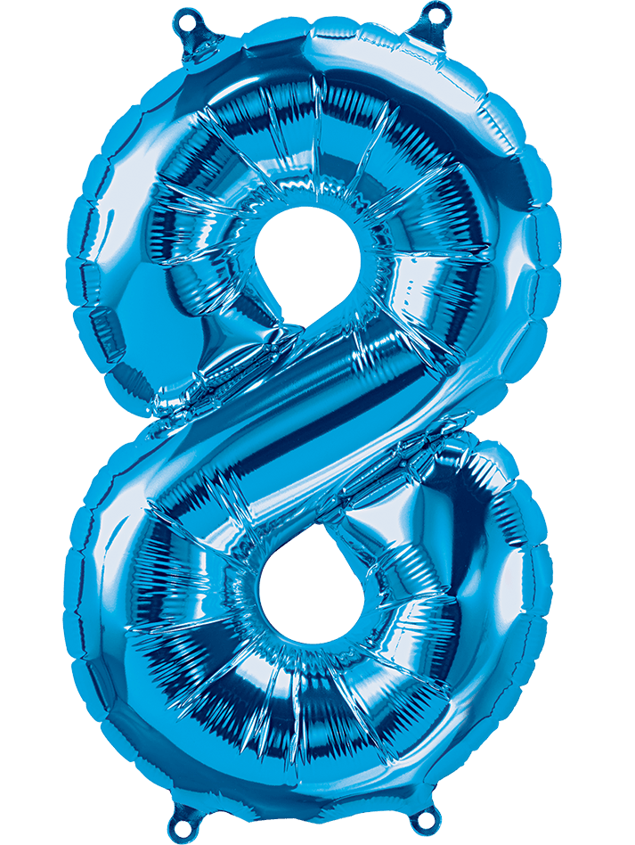26" Blue Foil Numbers - Party America