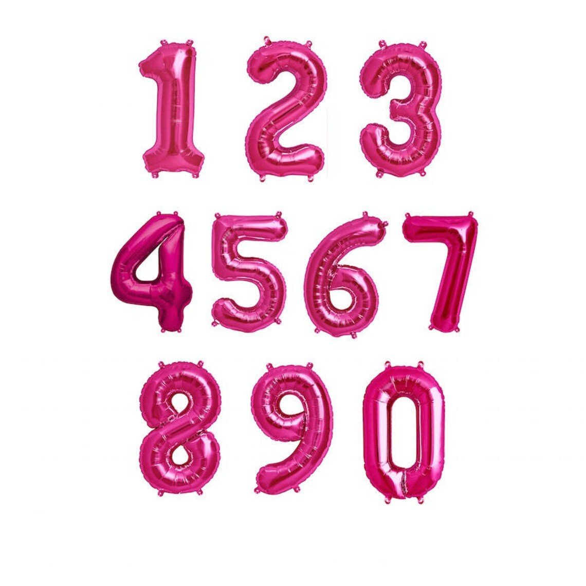 26" Pink Foil Numbers - Party America