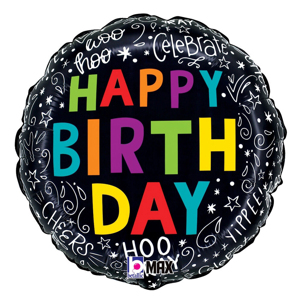 Birthday Doodles 18″ Balloon