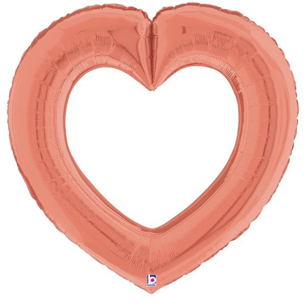32" Linking Heart - Rose Gold - Betallic