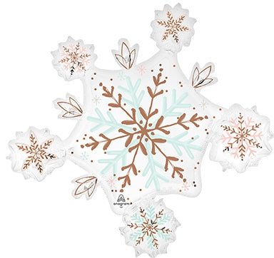 32" Satin Winter Wonderland Snowflake - Anagram
