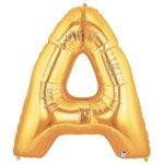 34" Megaloon Letter A - Gold - Betallic