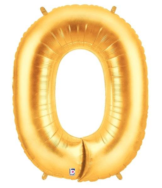 34" Megaloon Letter O - Gold - Betallic