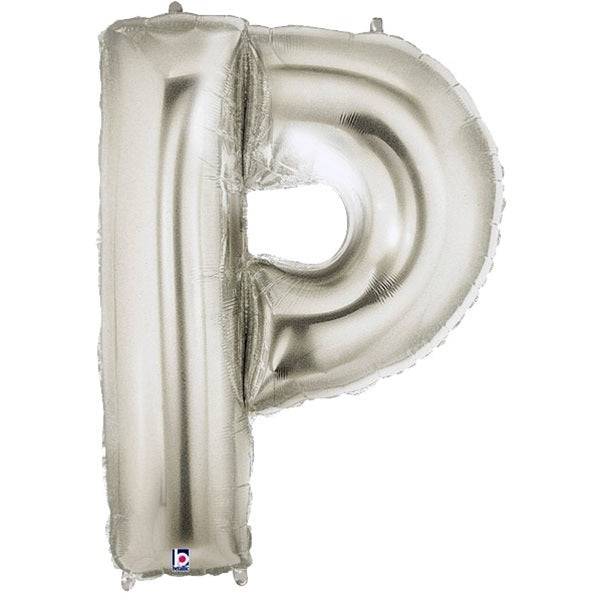 34" Megaloon Letter P - Silver - Betallic