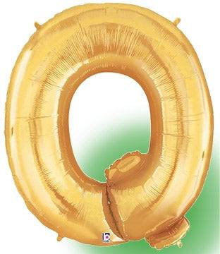 34" Megaloon Letter Q - Gold - Betallic