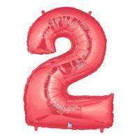 34" Megaloon Number 2 - Red - Betallic
