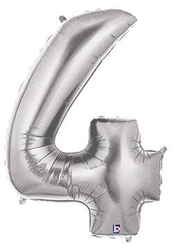 34" Megaloon Number 4 - Silver - Betallic