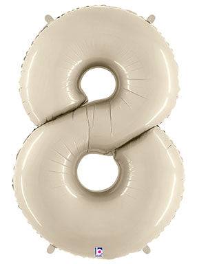 34" Megaloon Number 8 - White Sand - Betallic