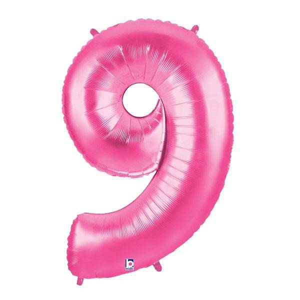 34" Megaloon Number 9 - Pink - Betallic