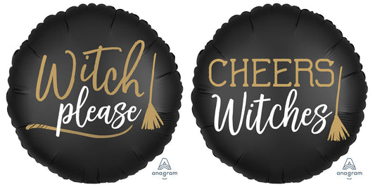 Satin Cheers Witches 17" Balloon