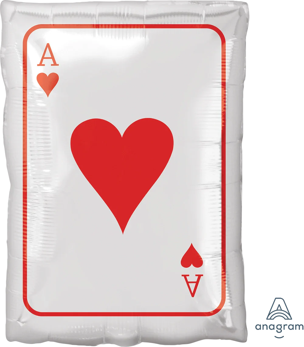Casino Playing Card King Ace 17″ Balloon