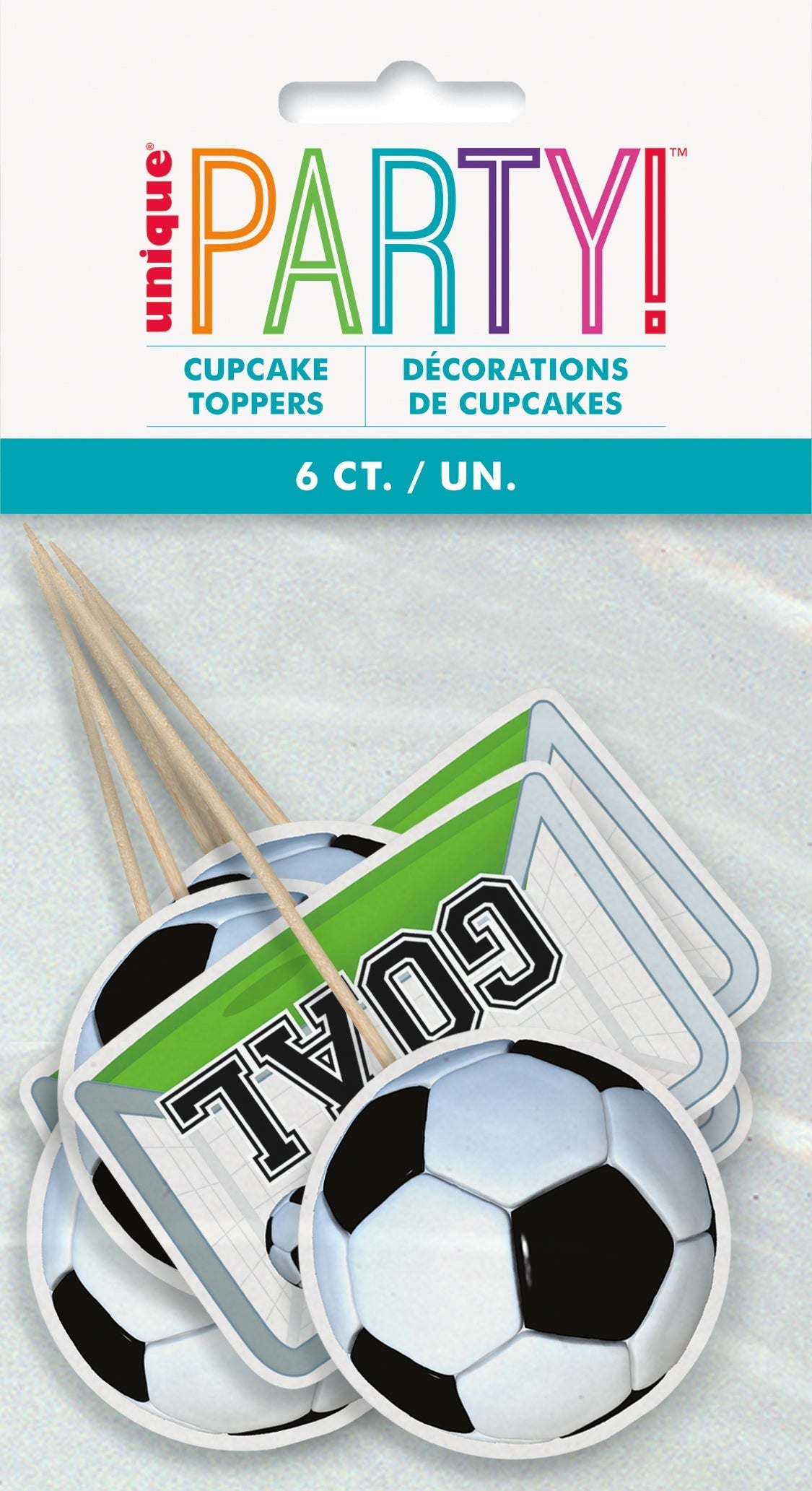 3D Soccer Cupcake Toppers by Unique from Instaballoons