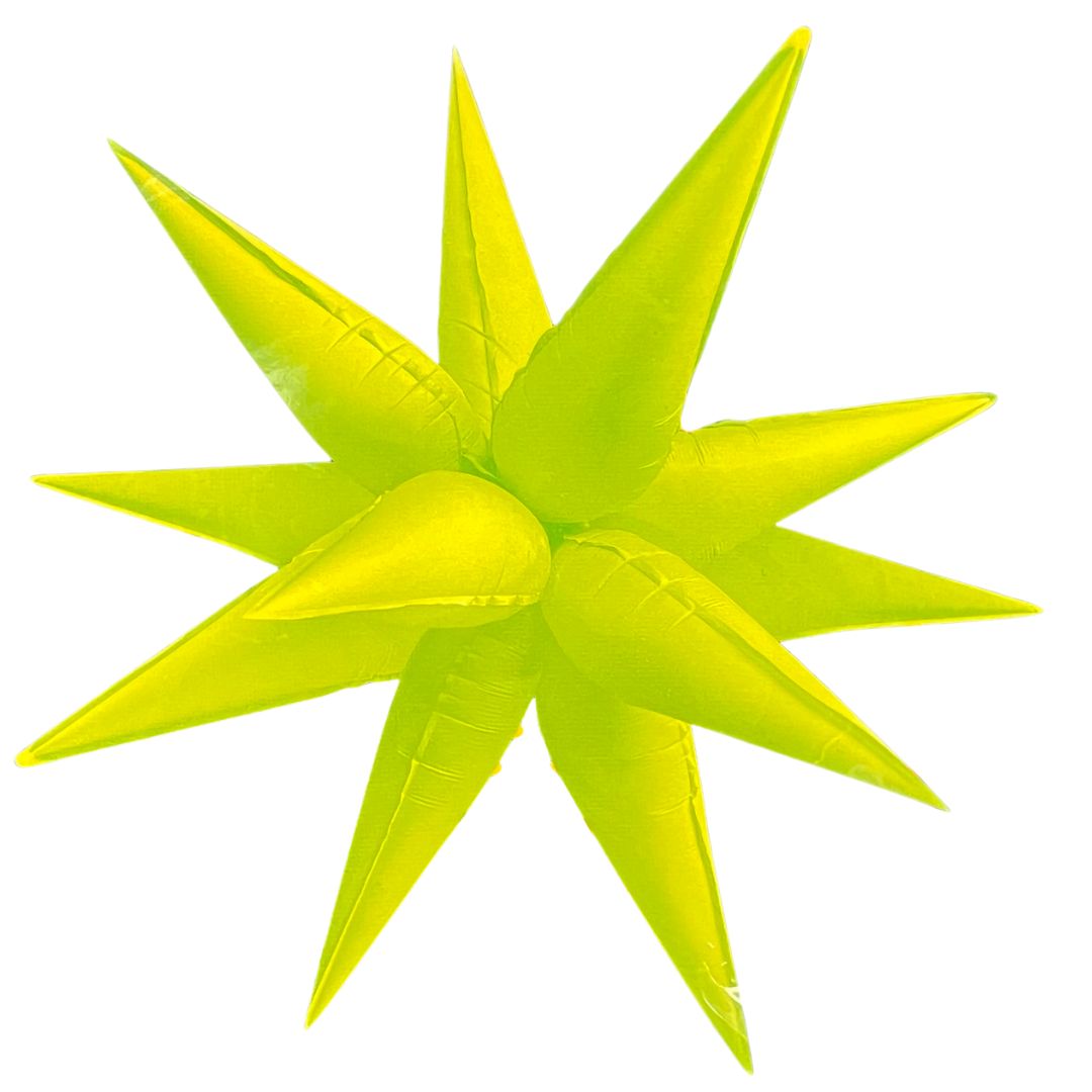 Neon Yellow Starburst 26″ Balloon