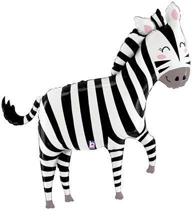 43" Jungle Zebra (Pkg) Foil Balloon - Betallic