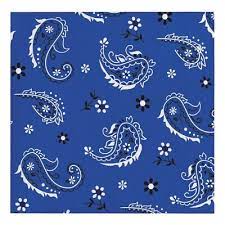 5" Beverage Napkins - Blue Bandana Cowboy (16 Count) - Creative Converting