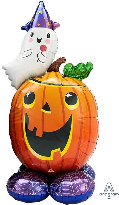 56" AirLoonz™ - Pumpkin and Ghost - Anagram