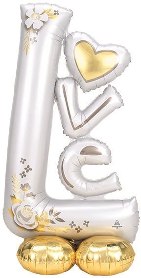58" AirLoonz™ - L-O-V-E Wedding - Anagram