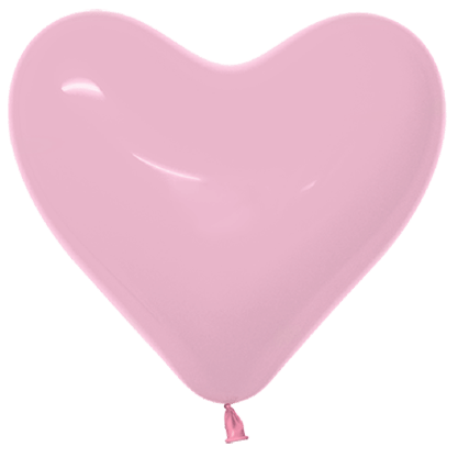 6" Fashion Bubble Gum Heart - (100ct) - Sempertex