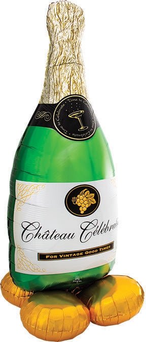 60" AirLoonz™ - Bubbly Wine Bottle - Anagram