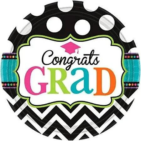 7" Paper Plates - Congrats Grad Dream Big (60ct) - Amscan
