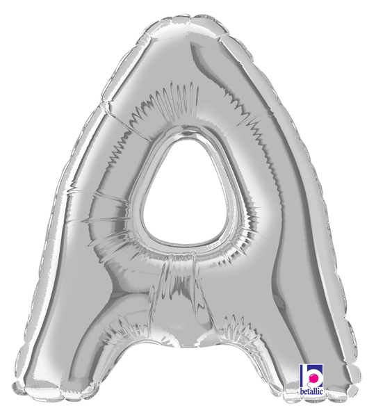 7" Megaloon Jr. Letter A - Silver (5ct) - Betallic