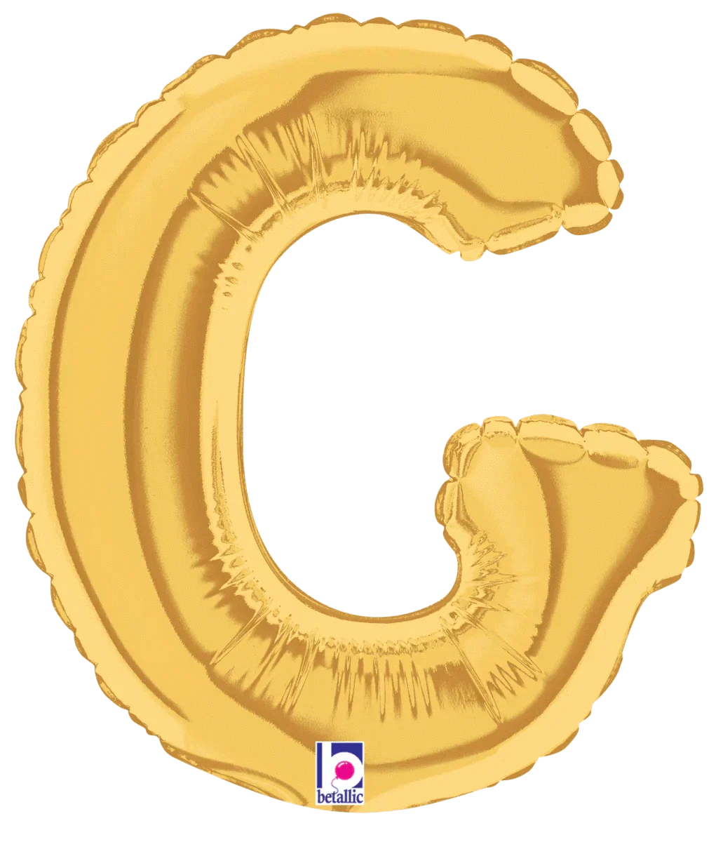 7" Megaloon Jr. Letter G - Gold (5ct) - Betallic