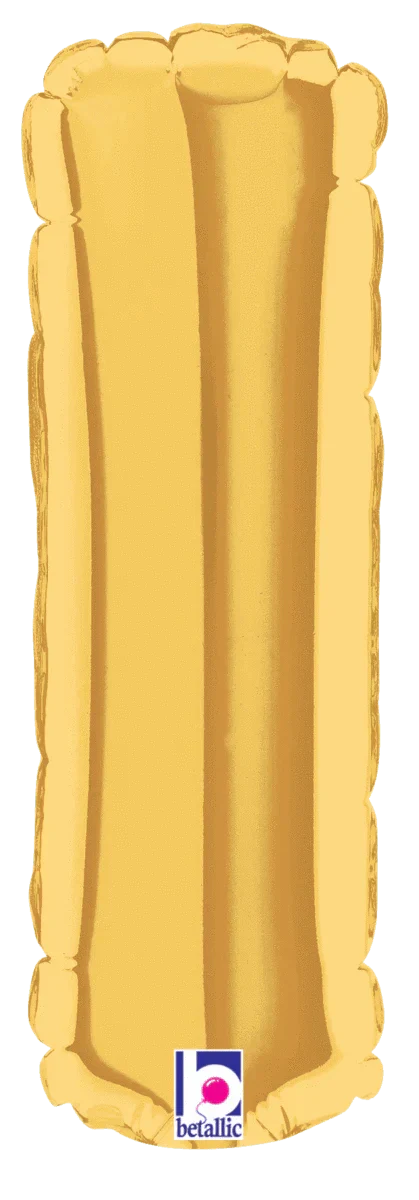 7" Megaloon Jr. Letter I - Gold (5ct) - Betallic