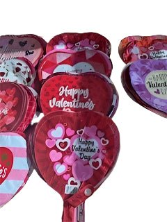 9" Valentine's Day Foil Balloon Assortment (50ct)