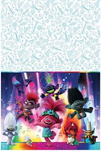 96" Table Cover - Trolls World Tour - Amscan