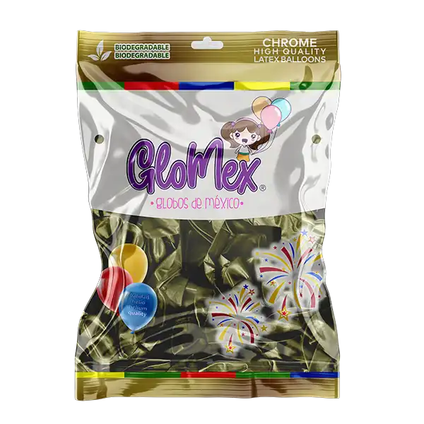 Chrome New Gold 5″ Latex Balloons