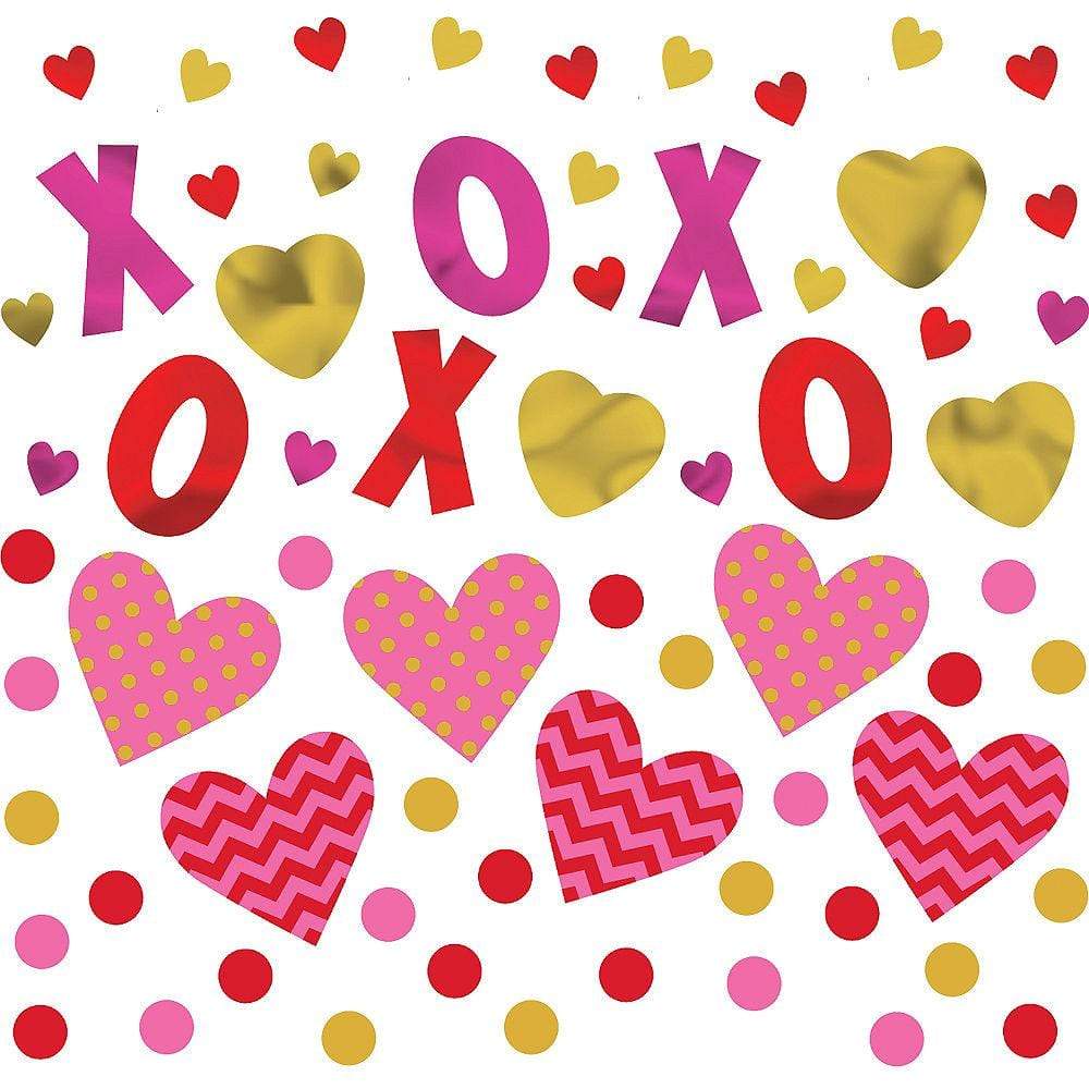 Amscan Balloon Accessories ❌⭕❌⭕🧡 Hugs & Kisses & Hearts Confetti
