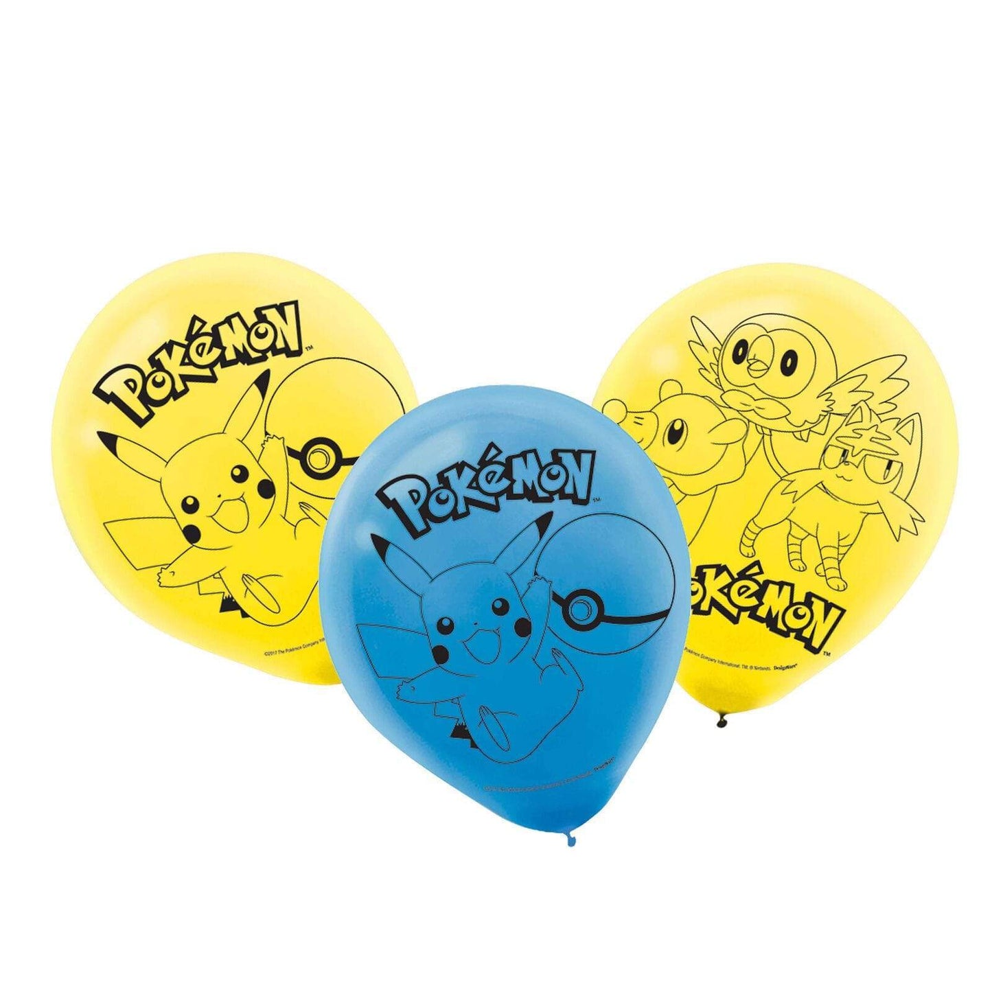 Amscan Latex Pokemon 12″ Latex Balloons (6)