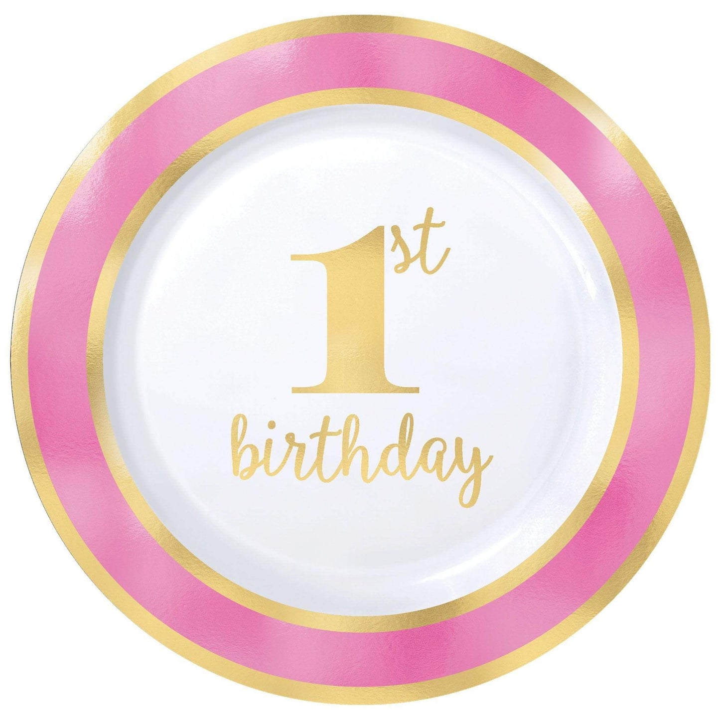 Amscan Party Supplies 1st Bday Plates (8 count)